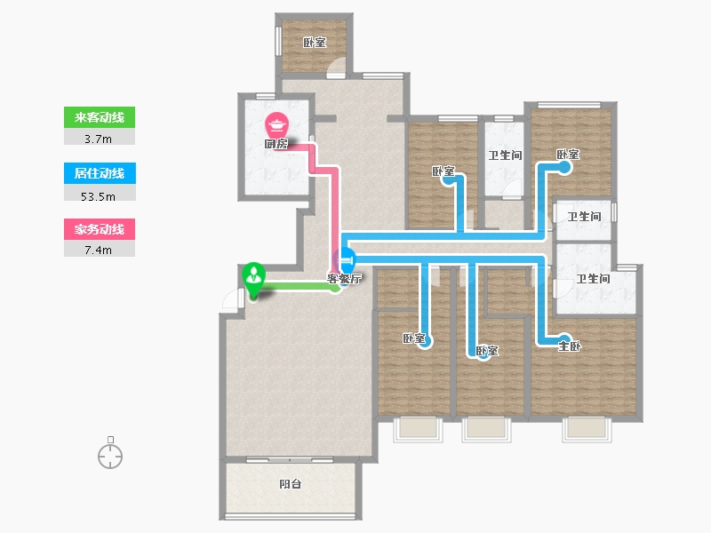 广东省-揭阳市-普宁·光明1号-202.40-户型库-动静线