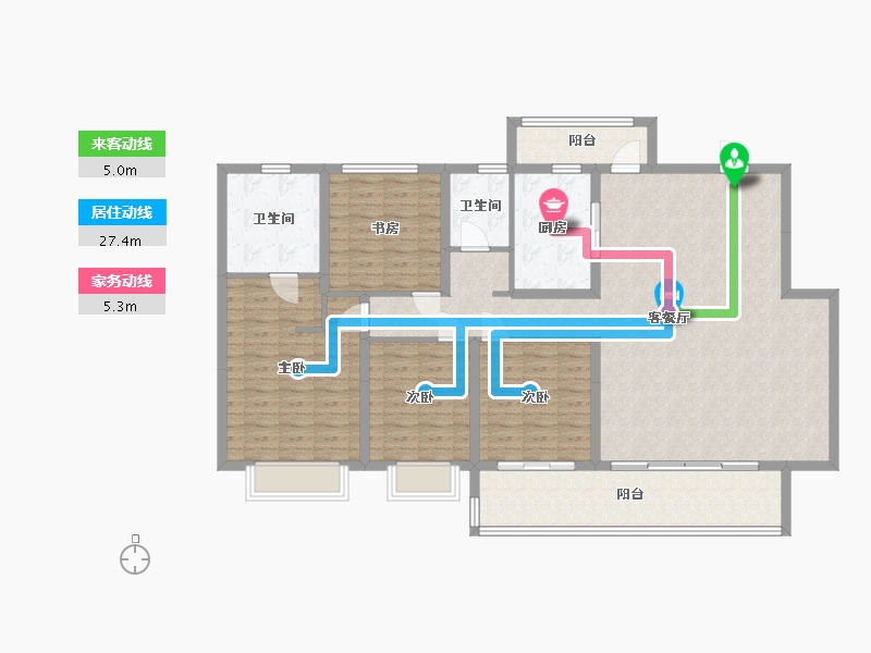 四川省-成都市-中梁·云玺台-154.00-户型库-动静线