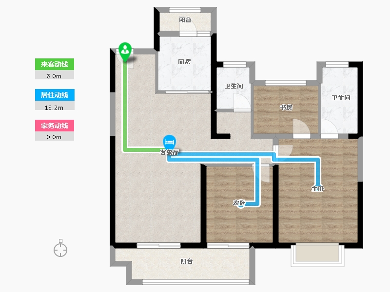 山西省-运城市-运城吾悦广场-96.15-户型库-动静线