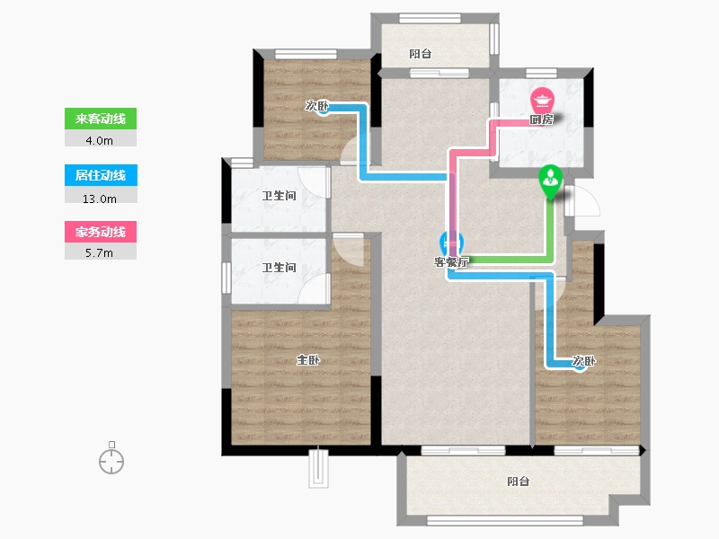 安徽省-铜陵市-和顺·麓山樾-96.82-户型库-动静线