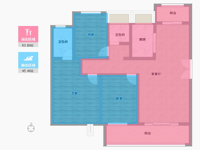 河南省-驻马店市-名门状元府-96.59-户型库-动静分区