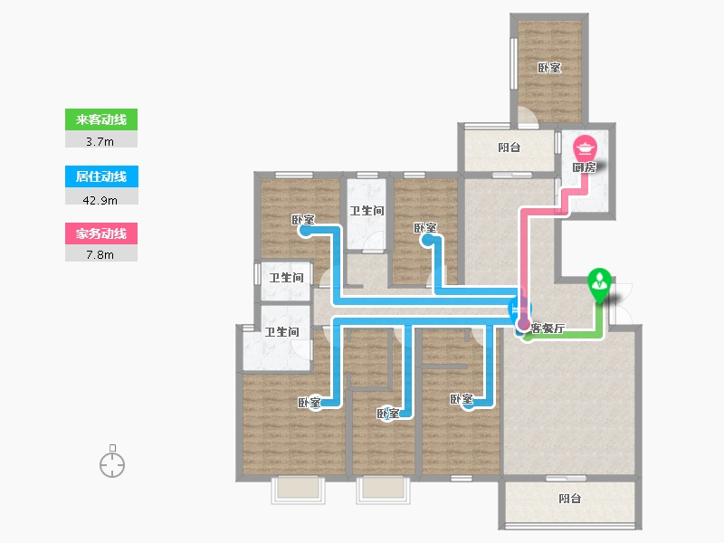 广东省-揭阳市-普宁·光明1号-160.00-户型库-动静线