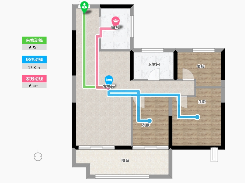 安徽省-铜陵市-拓基·江南府-81.92-户型库-动静线