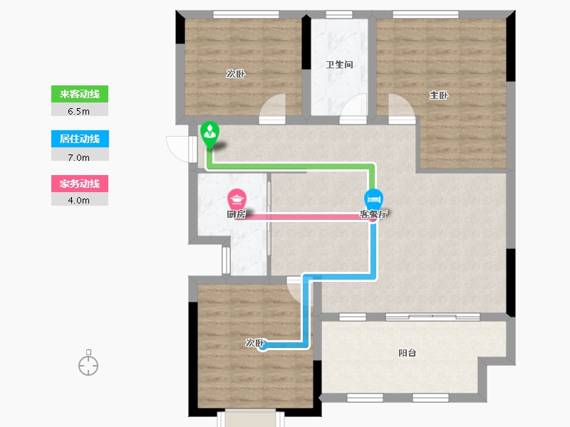 安徽省-铜陵市-城投·聚秀嘉园-95.16-户型库-动静线