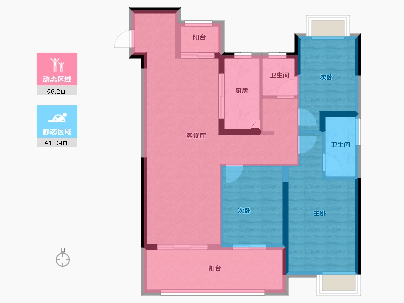 安徽省-阜阳市-祥源城南之星-96.01-户型库-动静分区