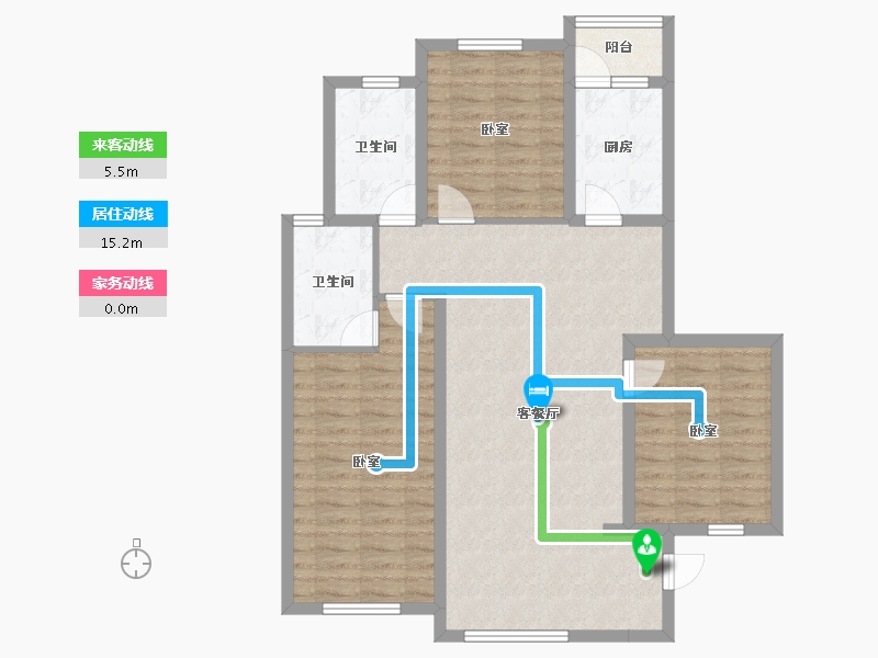 河北省-廊坊市-丽嘉·新航城-97.85-户型库-动静线