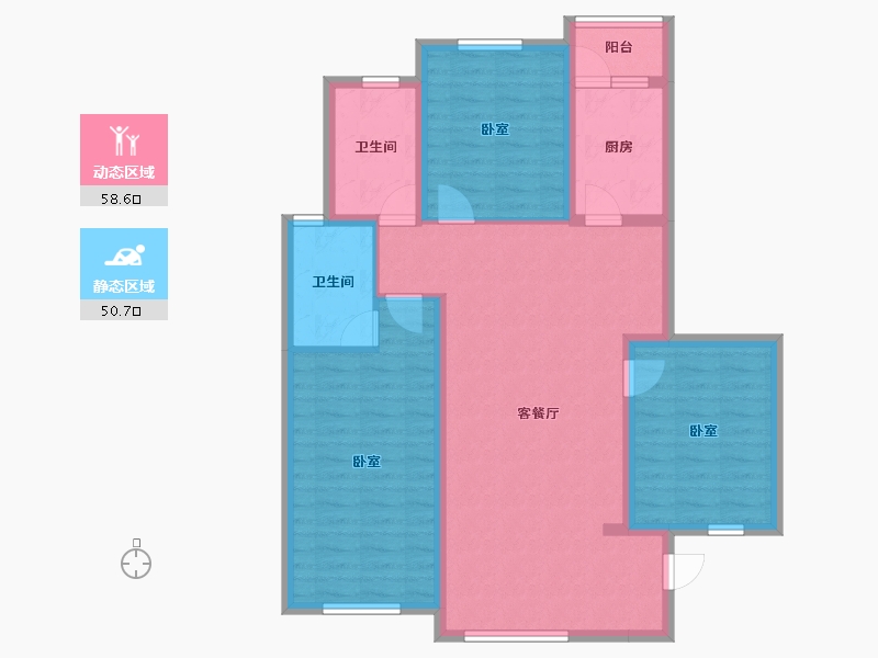 河北省-廊坊市-丽嘉·新航城-97.85-户型库-动静分区