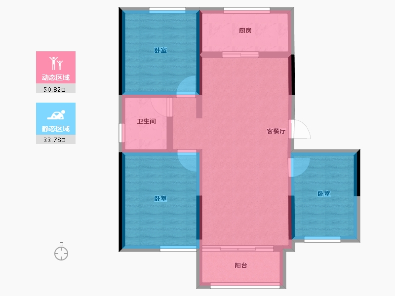 河北省-张家口市-天保铂悦湾-75.23-户型库-动静分区