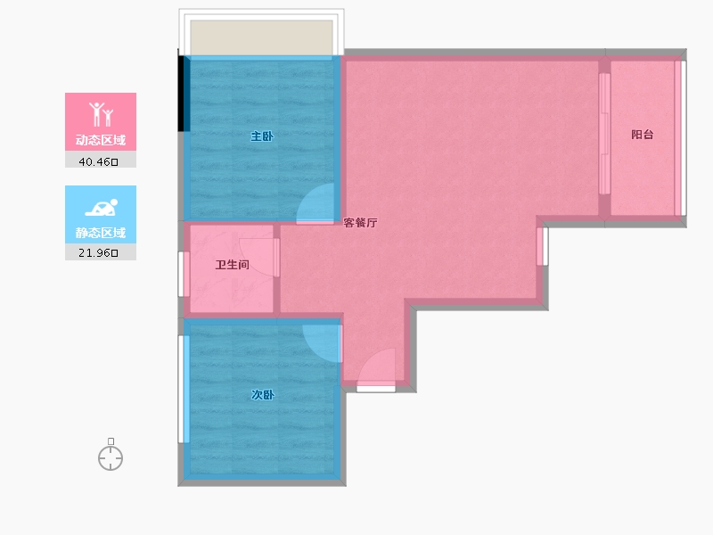 四川省-乐山市-峨眉爱这山-55.93-户型库-动静分区