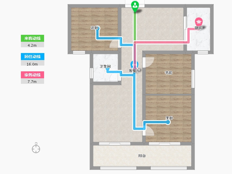 山东省-滨州市-融汇新里程-92.01-户型库-动静线