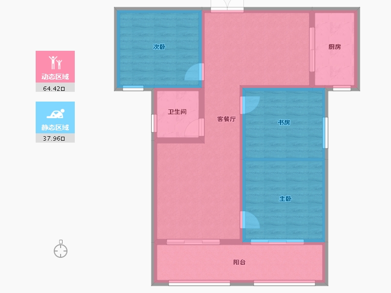 山东省-滨州市-融汇新里程-92.01-户型库-动静分区