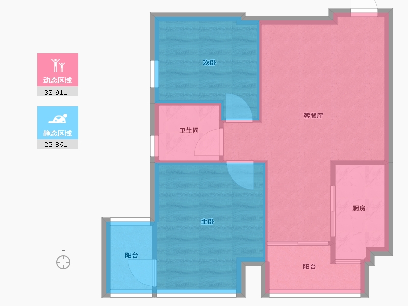 重庆-重庆市-里面小区-40.00-户型库-动静分区