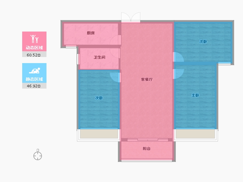 河南省-三门峡市-天鹅名筑-97.23-户型库-动静分区