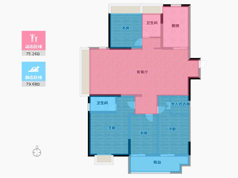 江苏省-徐州市-秀水华庭-140.00-户型库-动静分区