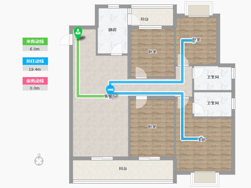 江西省-鹰潭市-万景大厦-113.61-户型库-动静线