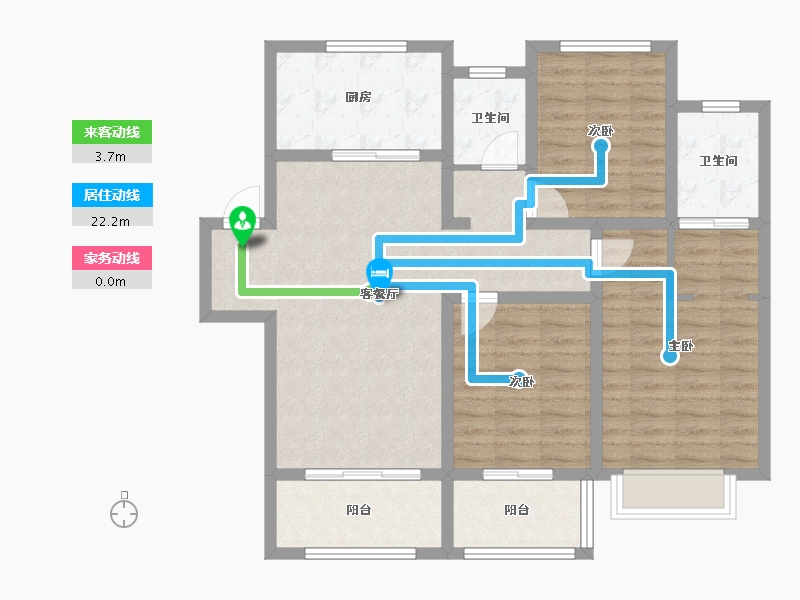 安徽省-池州市-安东盛誉华庭-95.89-户型库-动静线