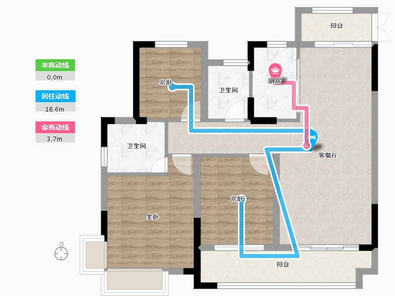 江西省-上饶市-友邦皇家公馆二期-90.01-户型库-动静线