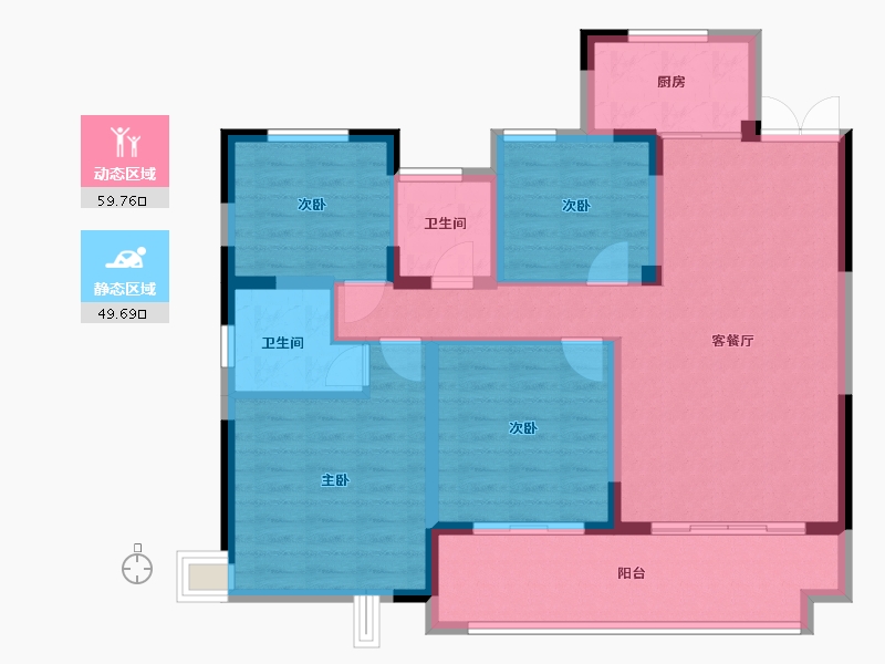 江西省-上饶市-友邦皇家公馆二期-98.01-户型库-动静分区