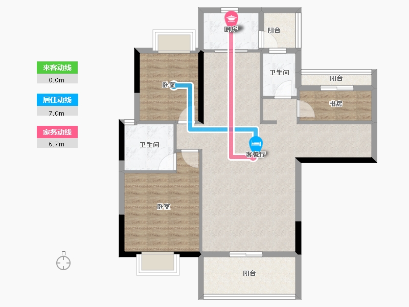 福建省-泉州市-奥能金港湾-92.80-户型库-动静线