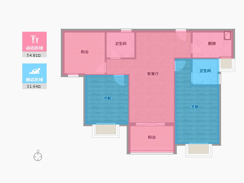 福建省-厦门市-国贸天峯-78.00-户型库-动静分区