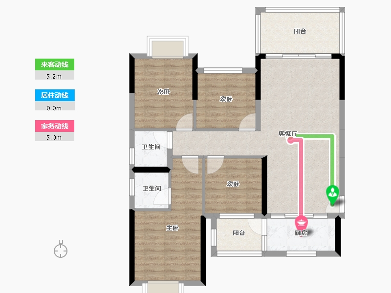 广西壮族自治区-贵港市-江南明珠-93.45-户型库-动静线