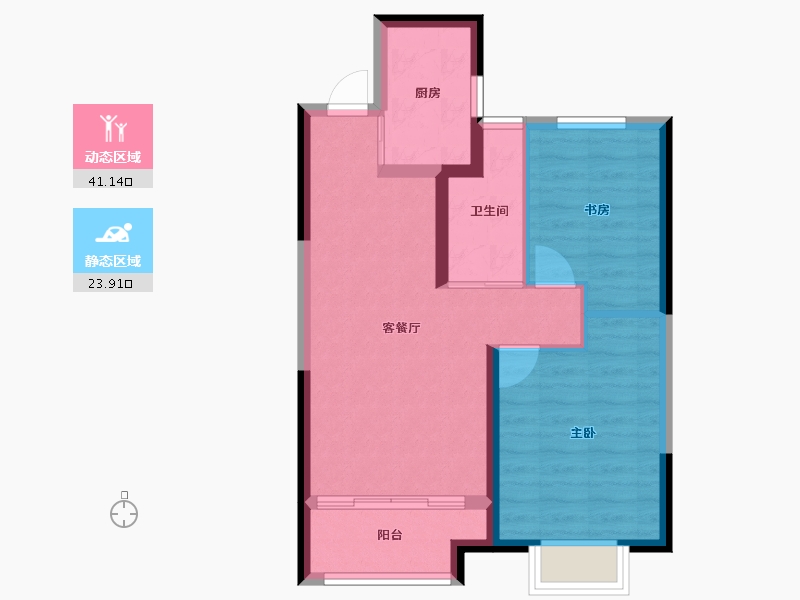 山西省-晋中市-大学城·国际学园-57.91-户型库-动静分区