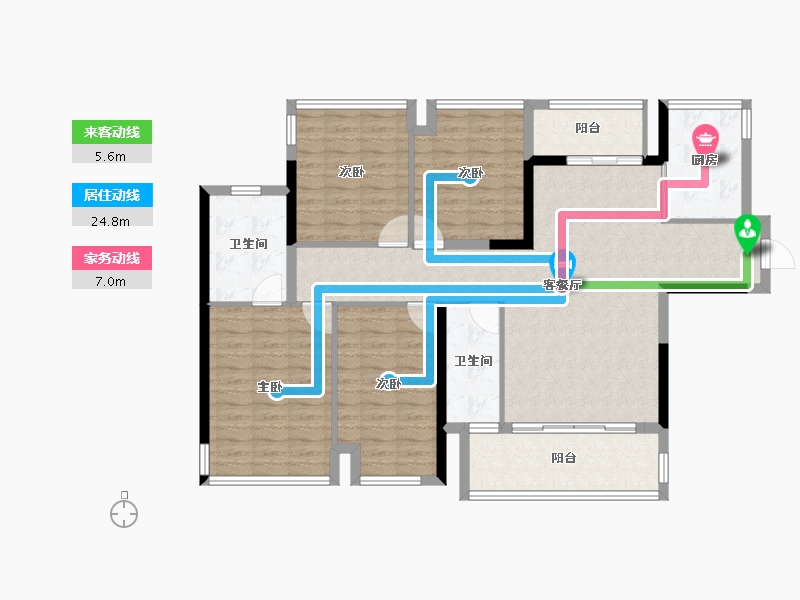 广西壮族自治区-贵港市-盛世臻山府-115.59-户型库-动静线