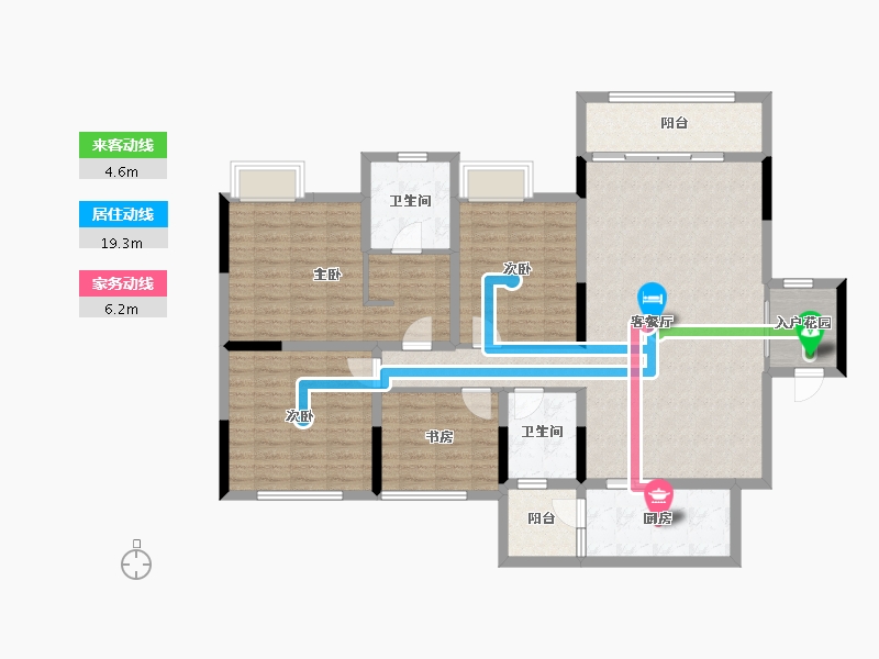 贵州省-铜仁市-虹祥·锦江壹品-133.49-户型库-动静线