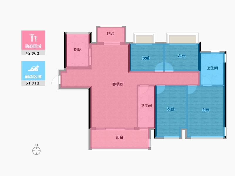 广西壮族自治区-贵港市-盛世臻山府-109.42-户型库-动静分区