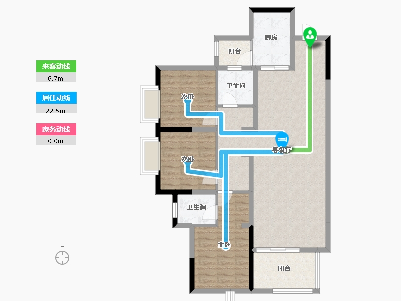 贵州省-铜仁市-虹祥·锦江壹品-99.50-户型库-动静线