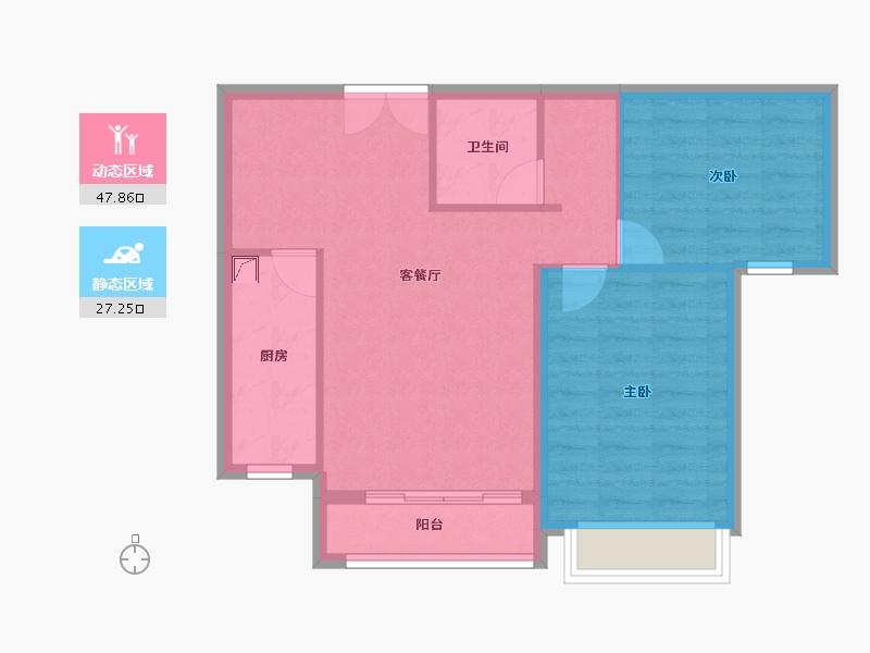 河北省-廊坊市-合美·帝宝壹號-67.75-户型库-动静分区