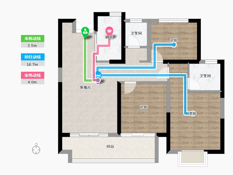 江西省-上饶市-友邦皇家公馆二期-80.01-户型库-动静线