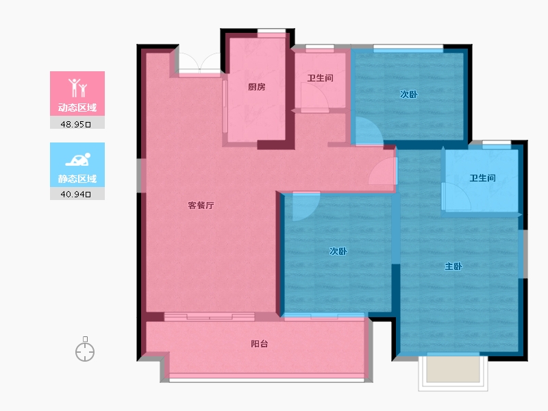 江西省-上饶市-友邦皇家公馆二期-80.01-户型库-动静分区