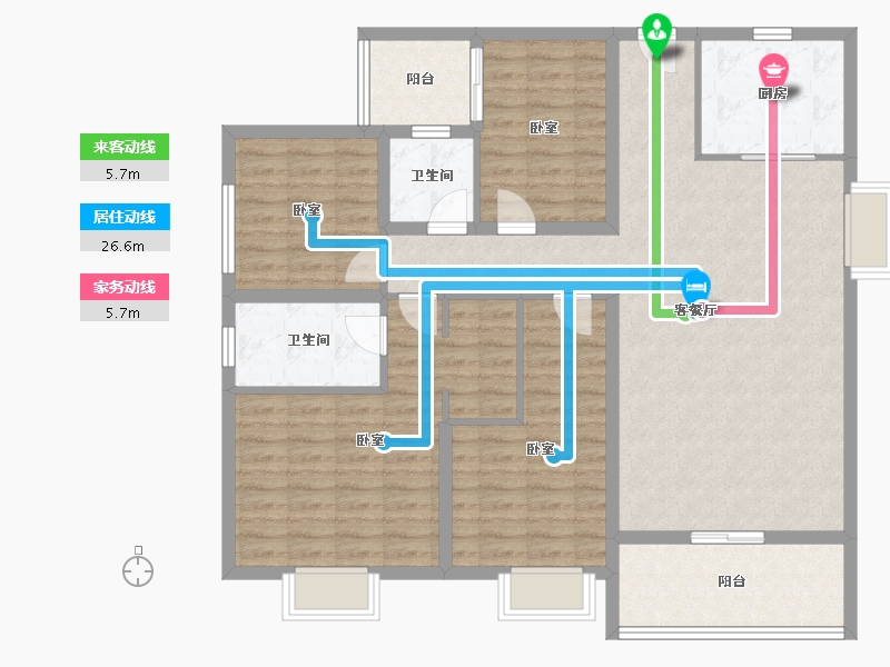 广东省-揭阳市-普宁·光明1号-123.21-户型库-动静线