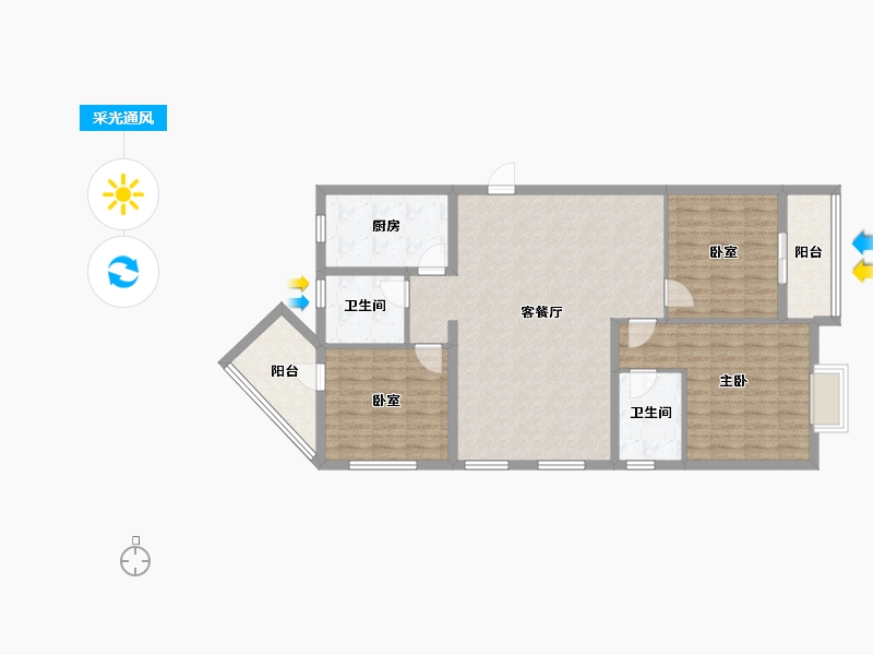 江西省-鹰潭市-万景大厦-109.60-户型库-采光通风