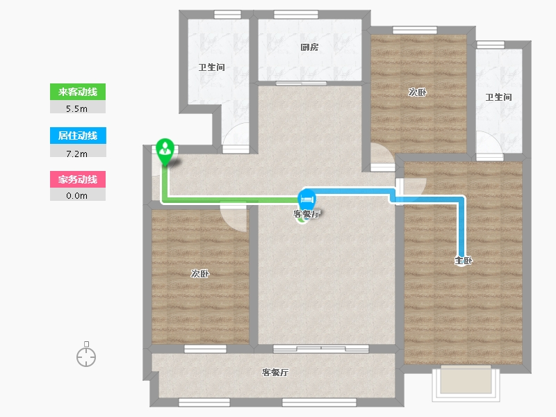 山东省-聊城市-仁恒兰亭-100.00-户型库-动静线