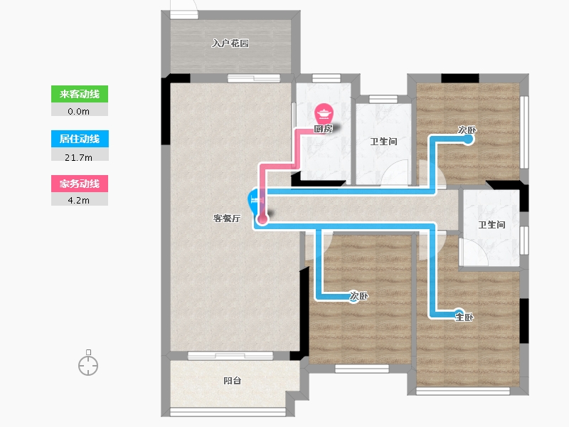 广西壮族自治区-贵港市-西山泉十里江湾-87.19-户型库-动静线