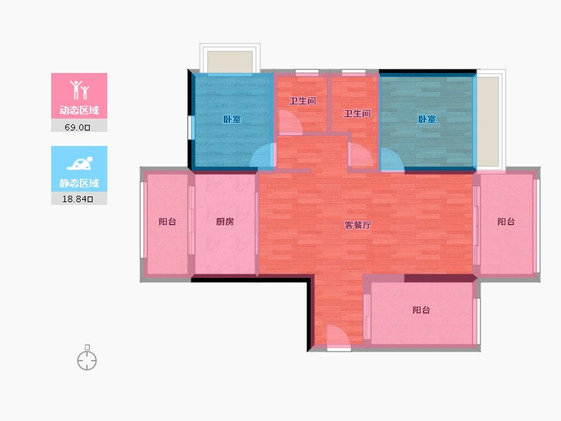 广东省-湛江市-汇华轩-78.50-户型库-动静分区