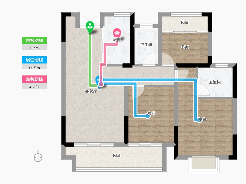 江西省-上饶市-友邦皇家公馆二期-82.01-户型库-动静线