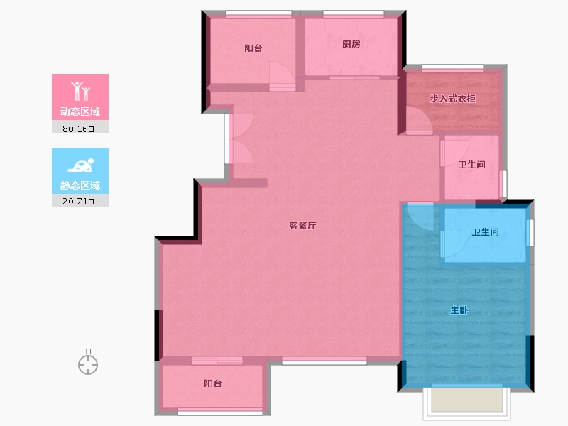 浙江省-金华市-11-90.00-户型库-动静分区