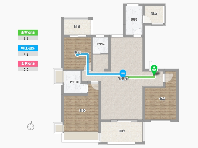 河南省-驻马店市-嘉和院子-108.15-户型库-动静线