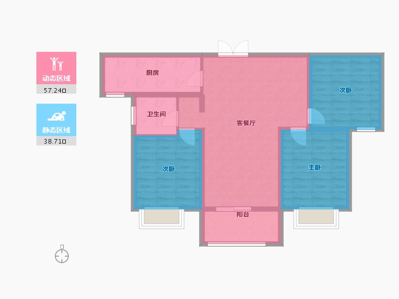 山西省-运城市-盛邦城-85.84-户型库-动静分区