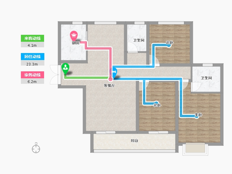 山西省-运城市-盛邦城-111.00-户型库-动静线