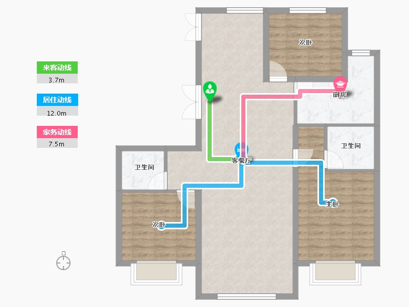 河北省-沧州市-御河新城-97.96-户型库-动静线