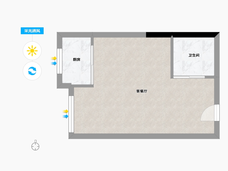 山东省-滨州市-瞰海新天地喜悦城-31.79-户型库-采光通风