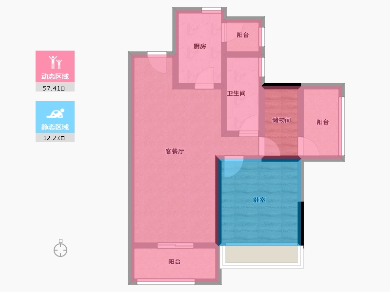 广东省-肇庆市-肇庆万达广场-60.36-户型库-动静分区