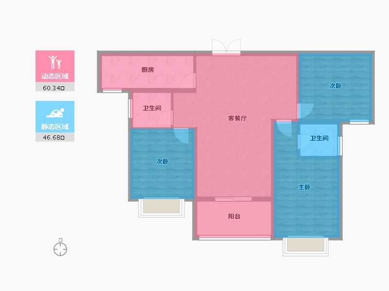 山西省-运城市-盛邦城-96.13-户型库-动静分区