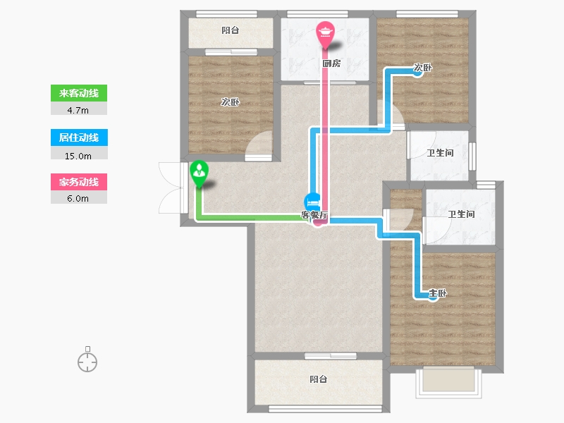 山西省-运城市-盛邦城-103.01-户型库-动静线