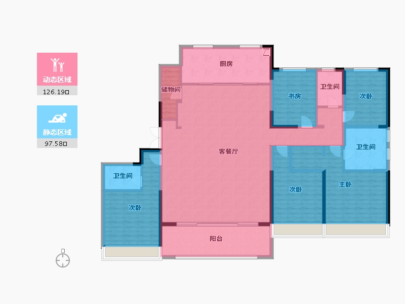 江苏省-苏州市-国泰云栖-205.00-户型库-动静分区