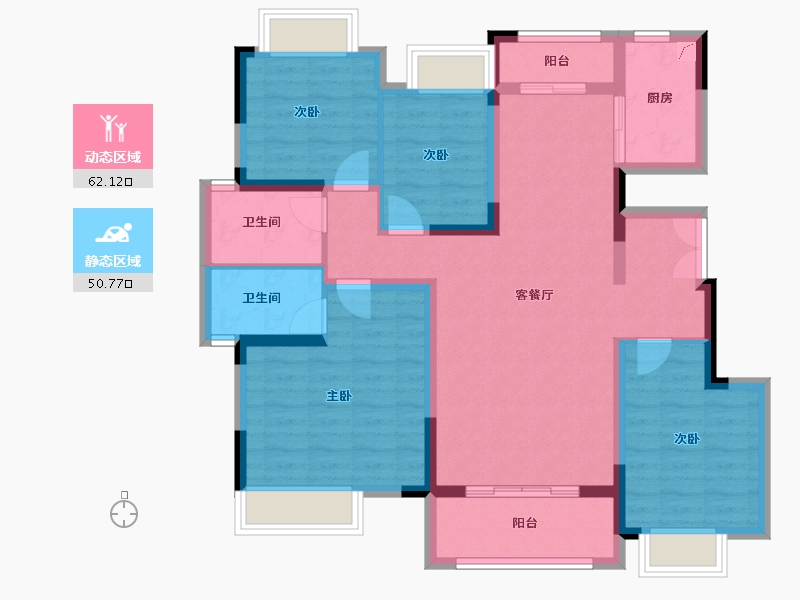 江西省-宜春市-高安润达国际城-100.00-户型库-动静分区